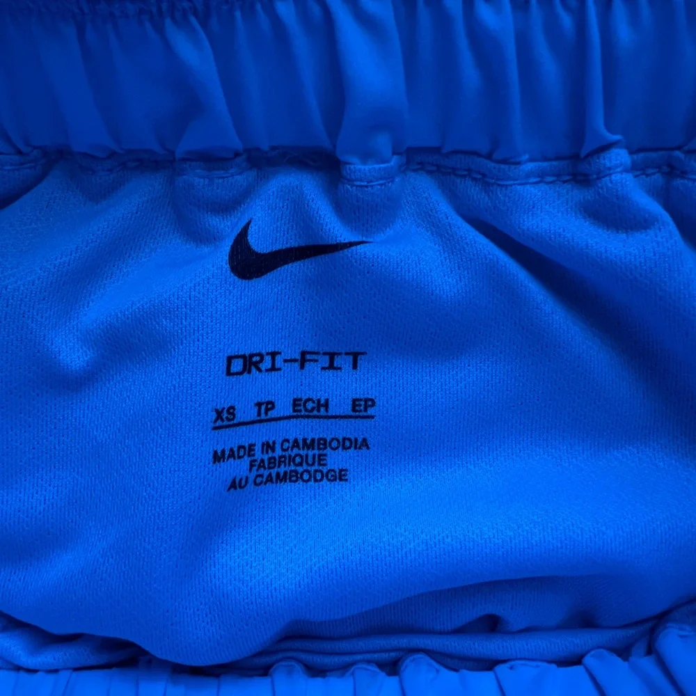 Nike Womens Dri-FIT Blue High Waisted Smocked Running Shorts Womens Size XS NWOT